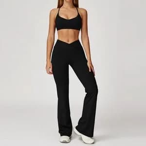 2043 Bra + 2030-2 Flared Pants Set TZ2043-3 — product image 1