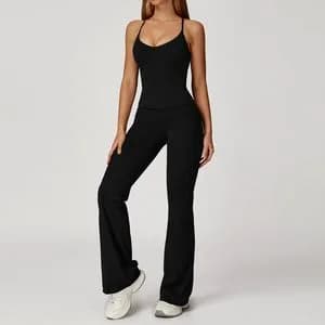 2043 Tank + 2030-2 Flared Pants Set TZ2043-6 — product image 1