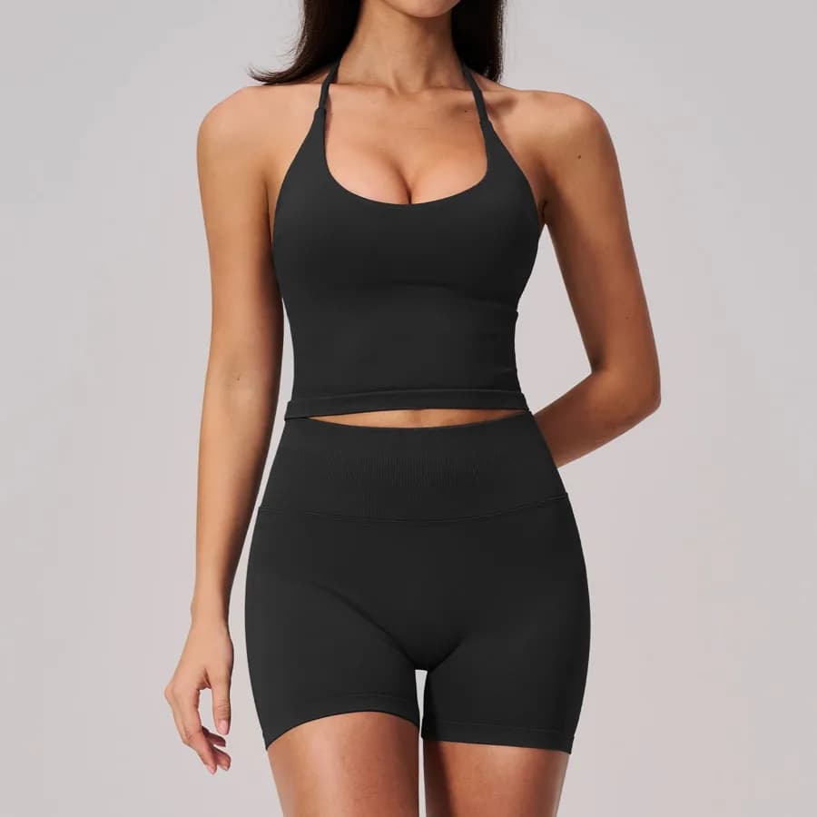 2557-1 Halter Tank + 2557 Shorts Set TZ2557-4 — product image 1