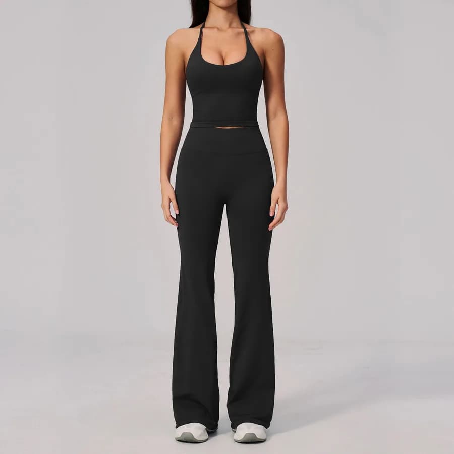 2557-1 Halter Tank + 2557-2 Straight-leg Pants Set TZ2557-6 — product image 1