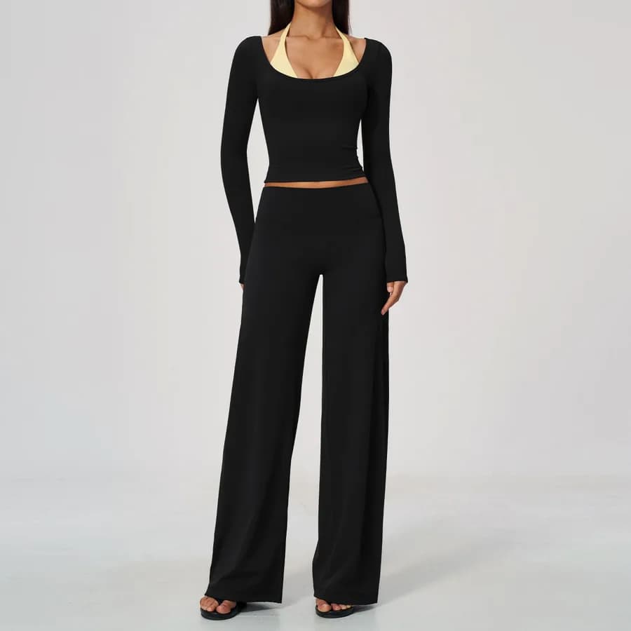 2585 Long Sleeve + 2585-1 Wide-leg Pants TZ2585-5 — product image 1
