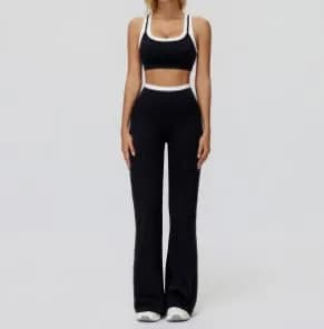 3129 Bra + 3129-2 Wide-leg Flared Pants Set TZ3129-3 — product image 1