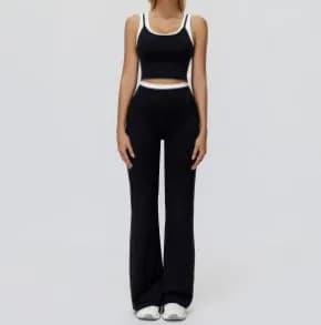 3129 Tank + 3129-2 Wide-leg Flared Pants Set TZ3129-7 — product image 1