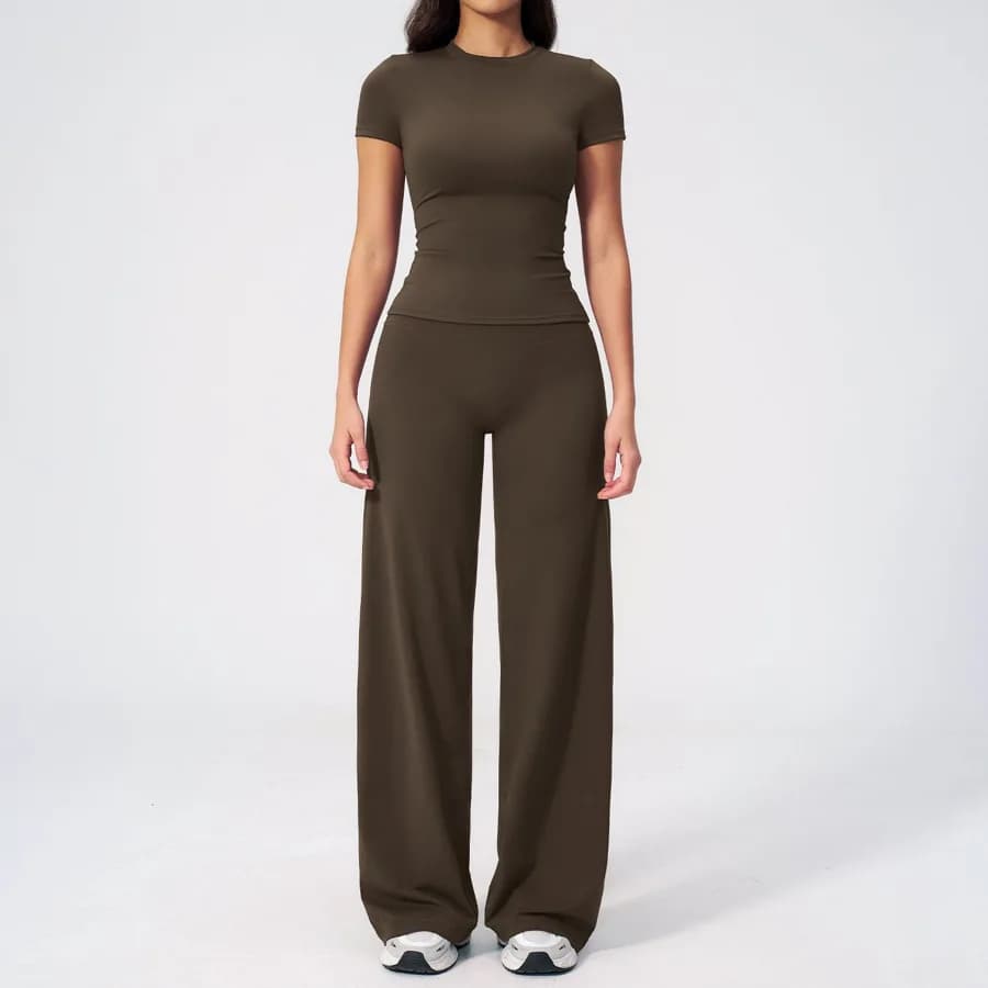 8455 Short Sleeve + 5529-1 Wide-leg Pants TZ8455-7 — product image 1