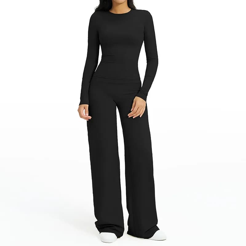 8519 Long Sleeve + 5529-1 Wide-leg Pants TZ8519-8 — product image 1