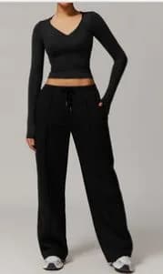 8694-2 Long Sleeve + 8933 Sweatpants Set — TZ8694-1