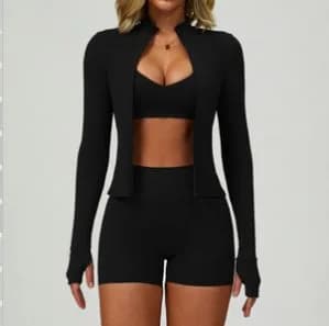 9300 Bra + 6116 Jacket + 9300 Shorts Set (3 -Piece Set ) TZ9300-3 — product image 1