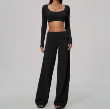9599-1 Long Sleeve + 5529-2 Wide-leg Pants TZ9599-2 — product image 1