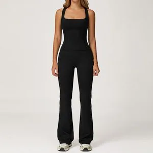 2044 Tank + 2030-2 Flared Pants Set TZ2044-8 — product image 1