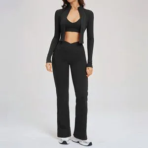 2539 Jacket + 2539 Bra + 2030-2 Flared Pants ( 3-Piece Set ) TZ2539-12 — product image 1
