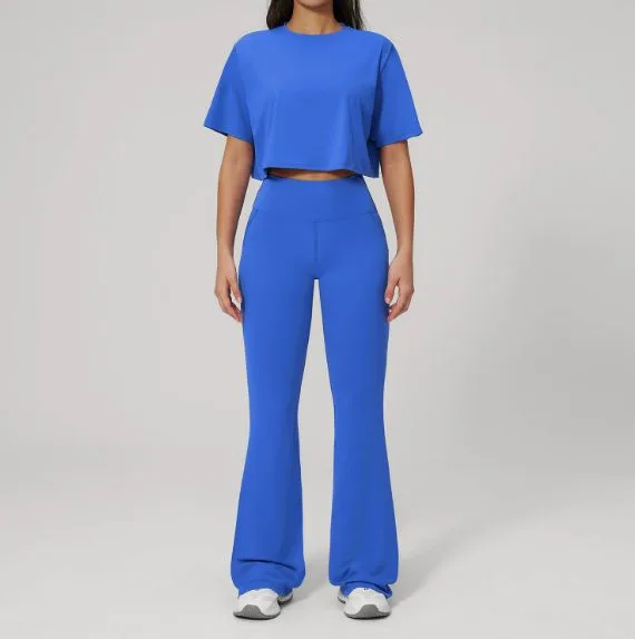 3091 Short Sleeve + 3091-2 Flared Pants TZ3091-8 — product image 1