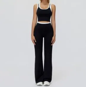 3129 Tank + 3129-2 Wide-leg Flared Pants Set TZ3129-7 — product image 1
