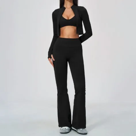 5112 Bra + 5112 Flared Pants + 5112 Jacket ( 3-Piece Set ) TZ5112-18 — product image 1