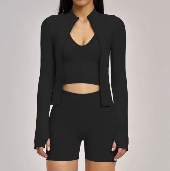 7755 Jacket + 5518-2 Tank + 7655 Shorts ( 3-Piece Set ) TZ5518-7 — product image 1