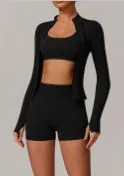 7137 Bra + 7755 Jacket + 7137 Shorts Set (3 -Piece Set ) TZ7137-3 — product image 1