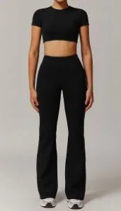 9172 Short Sleeve + 9172 Flared Pants Set TZ9172-4 — product image 1