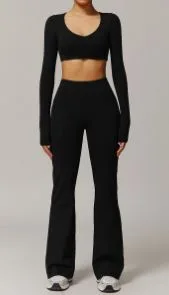 9172 Long Sleeve + 9172 Flared Pants Set TZ9172-6 — product image 1