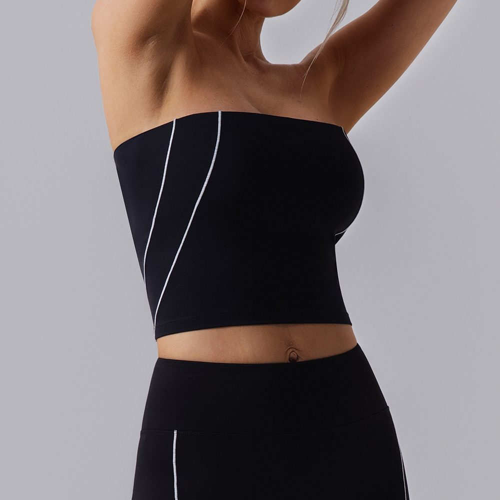 Strappy Second-Skin Yoga Sports Bra YW538 — product image 1