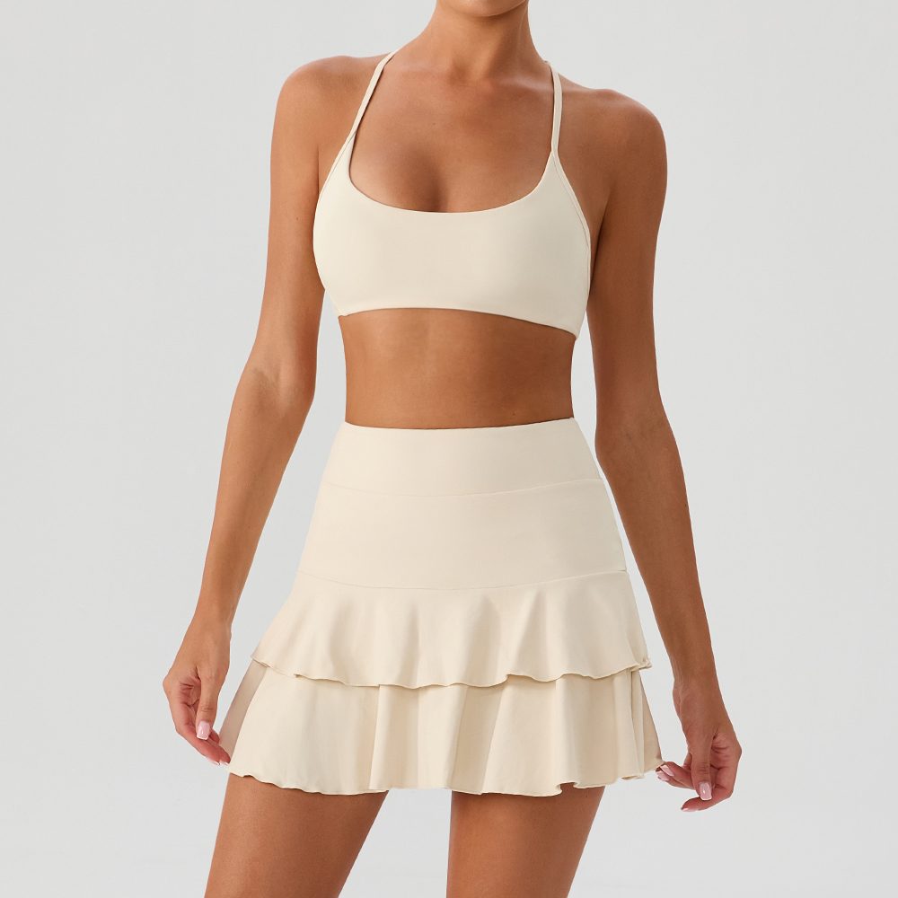 U-Neck Adjustable Y-Back + High-Waist Skirt Set YW576+KW445 — product image 1