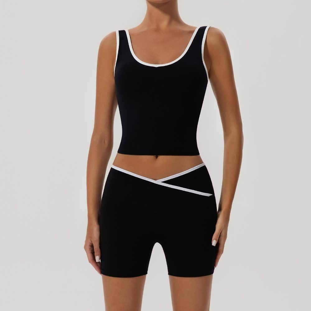 Deep-V Tank + Cross Shorts Set YW580+KW449 — product image 1