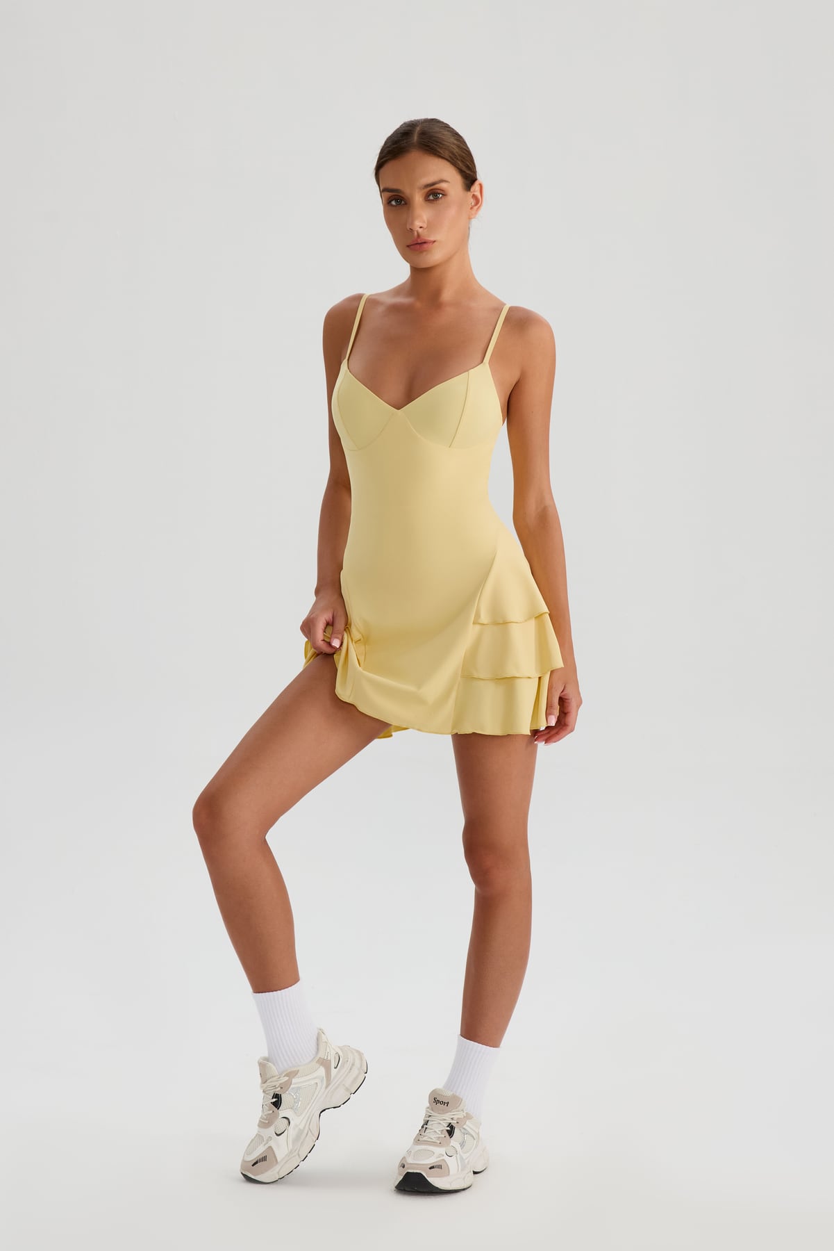Halter Tennis Dress with Built-In Shorts 9