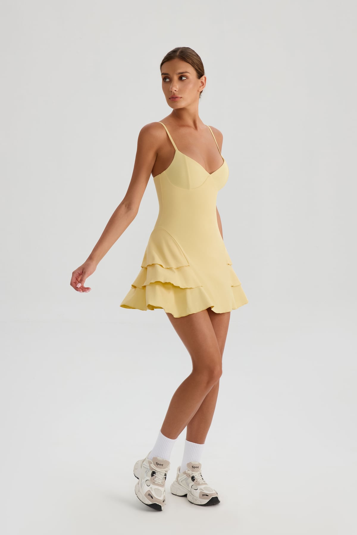 Halter Tennis Dress with Built-In Shorts 10