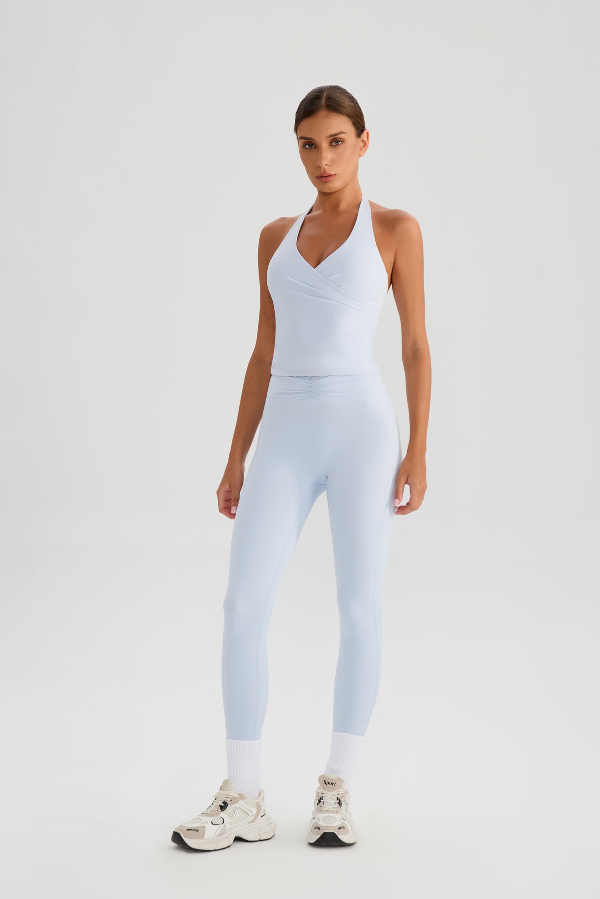V-Neck Halter Padded Yoga Tank Top 2
