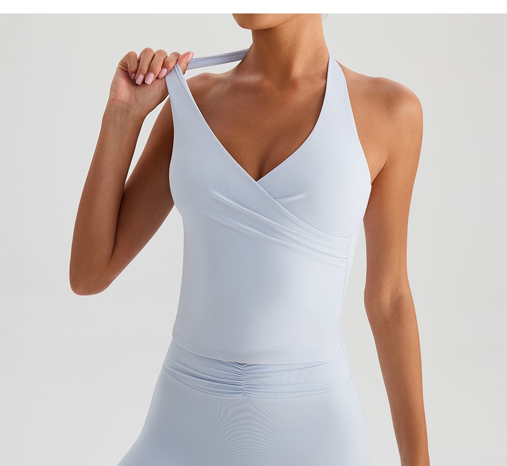 V-Neck Halter Padded Yoga Tank Top 5