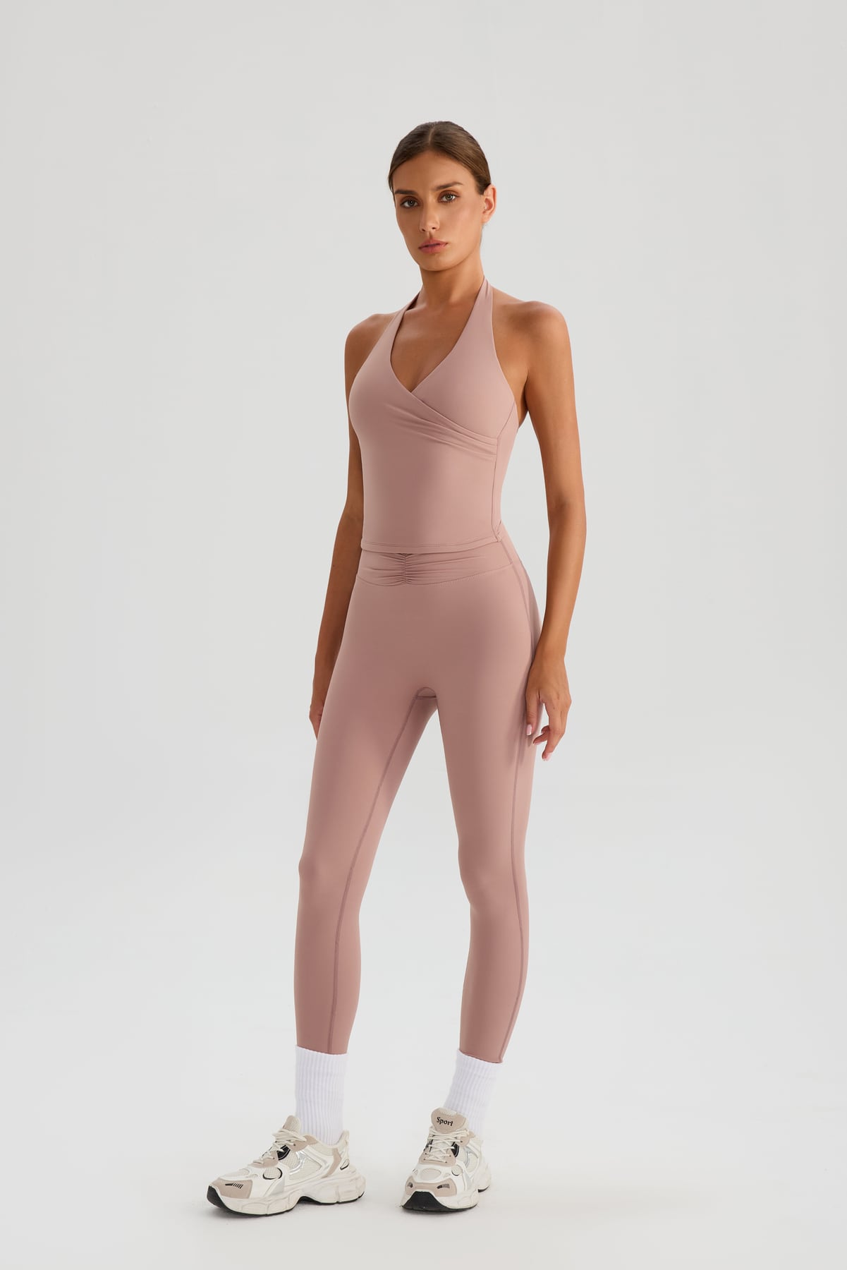 V-Neck Halter Padded Yoga Tank Top 13