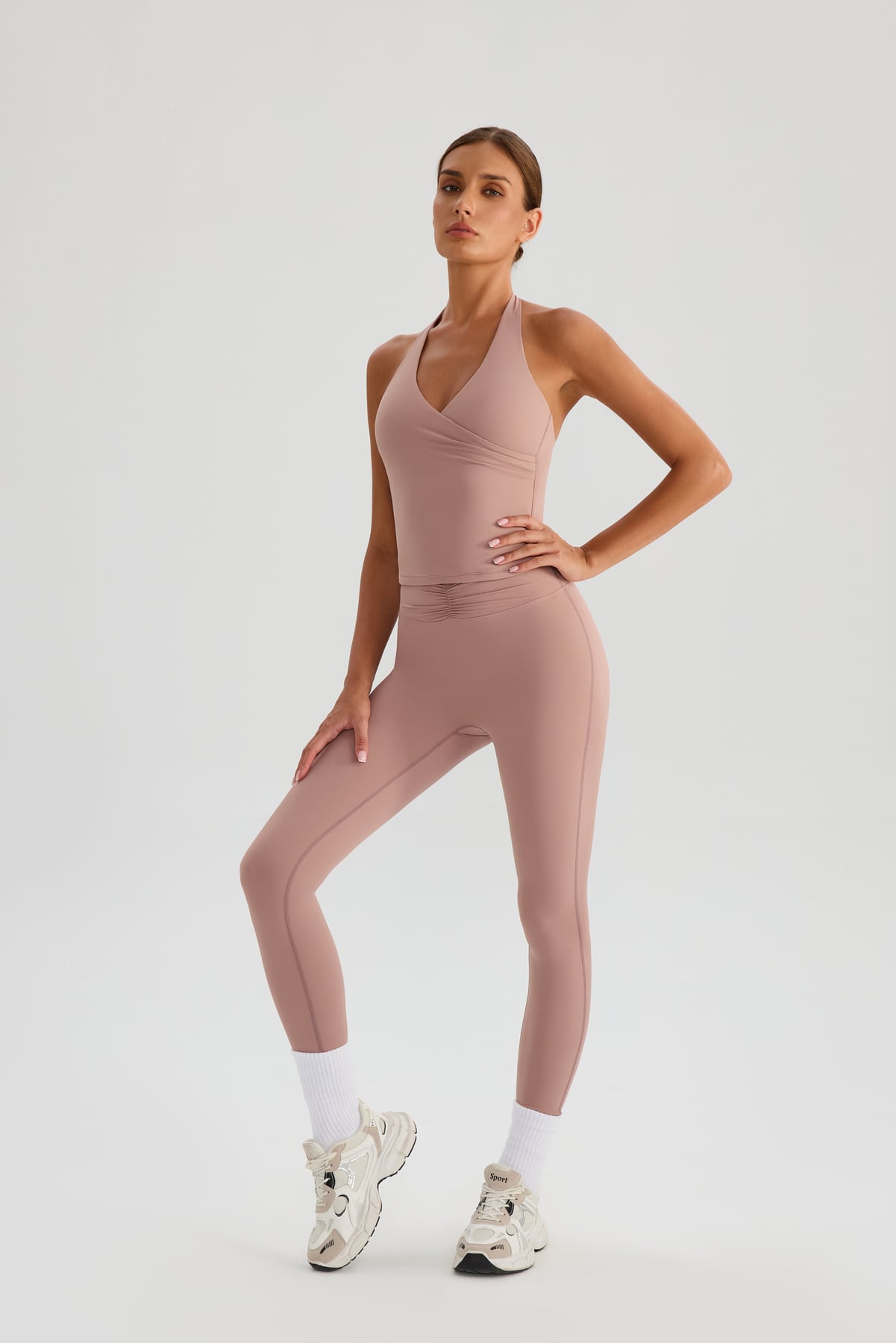 V-Neck Halter Padded Yoga Tank Top 14