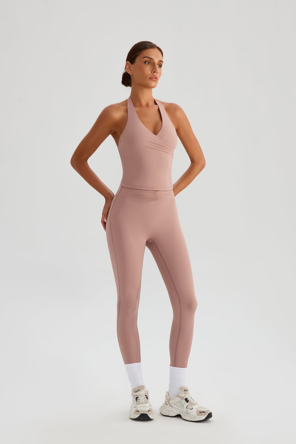 V-Neck Halter Padded Yoga Tank Top 15
